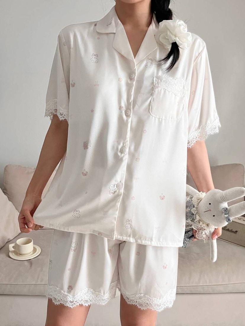 VICTORIA-P韓國直郵女裝新品熱賣26春夏26夏季推薦睡衣套裝VICTORIA睡衣