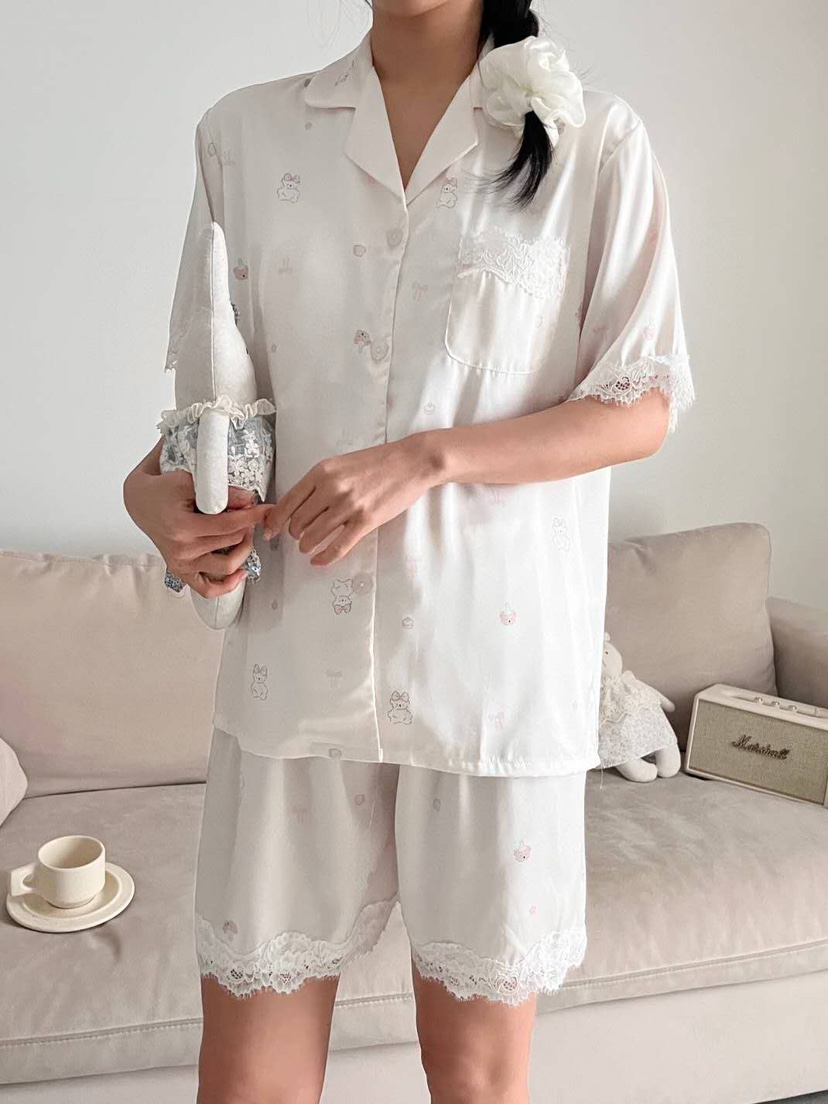 VICTORIA-P韓國直郵女裝新品熱賣26春夏26夏季推薦睡衣套裝VICTORIA睡衣