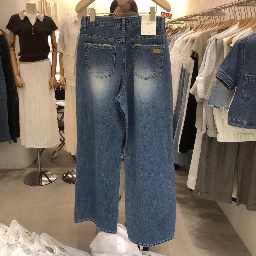 PHILO韓國直郵女士新品時尚人氣熱賣休閑職業牛仔褲不含腰帶PHILO牛仔褲