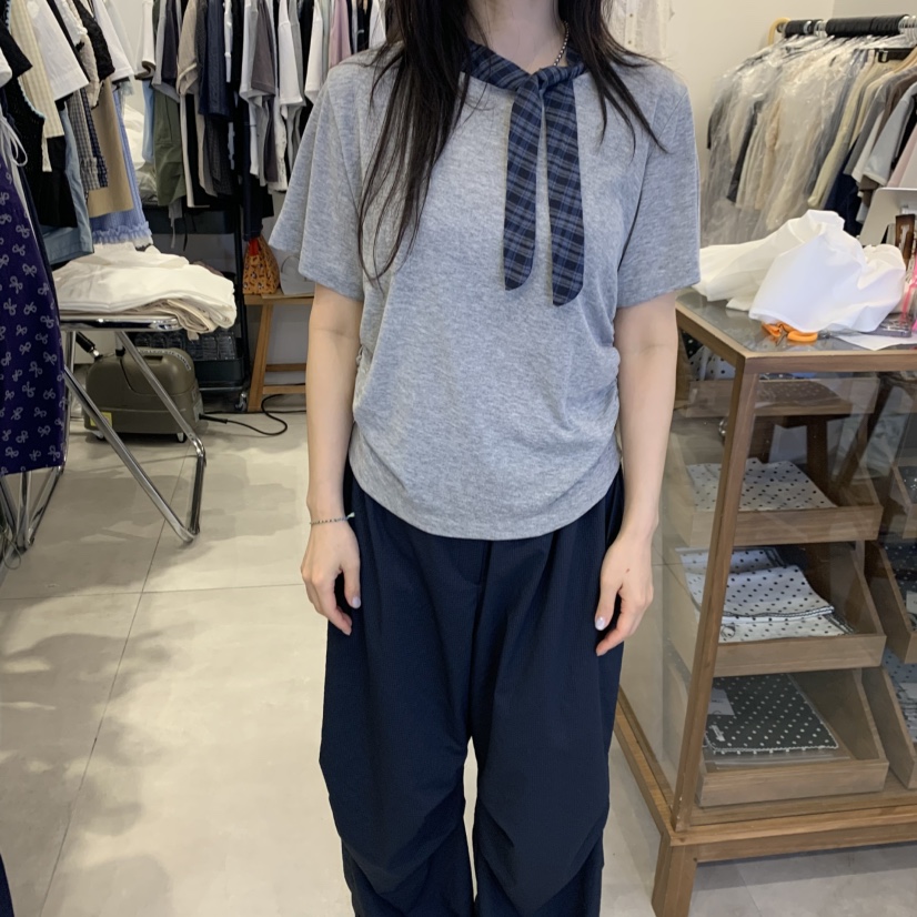 TAN&amp;COMO東大門實拍韓國女裝新品人氣26春夏休閑T恤tan-COMOT恤