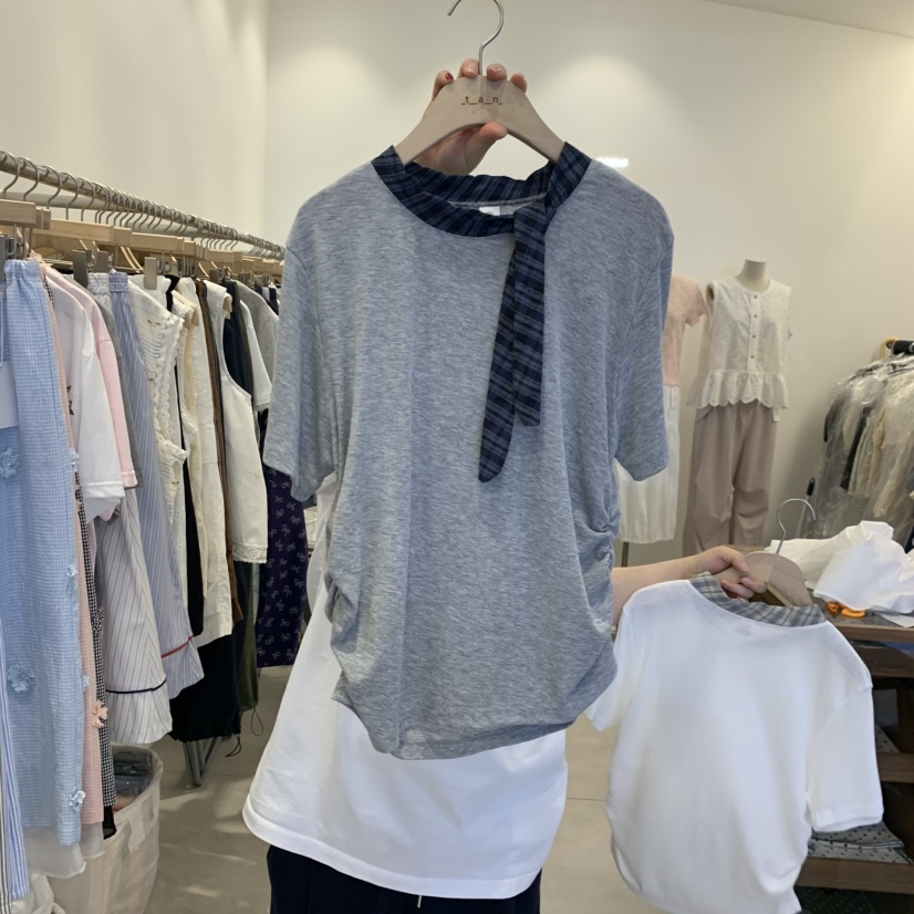 TAN&amp;COMO東大門實拍韓國女裝新品人氣26春夏休閑T恤tan-COMOT恤圖色2