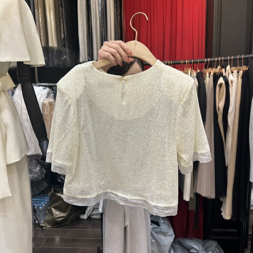 HERISH-HAUTE韓國東大門直郵女裝新款26夏季休閑襯衫蕾絲衫Herish-Haute-A襯衫/蕾絲衫