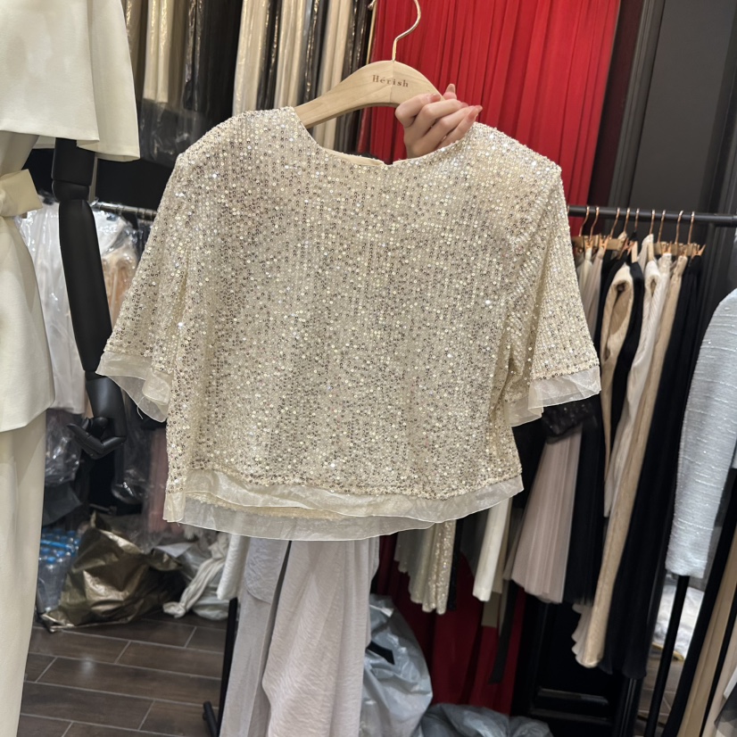 HERISH-HAUTE韓國東大門直郵女裝新款26夏季休閑襯衫蕾絲衫Herish-Haute-A襯衫/蕾絲衫圖色2