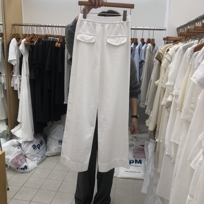 DRESS ROOM韓國直郵實拍女士新款推薦人氣26夏季休閑褲口袋棉DRESS ROOM休閑褲