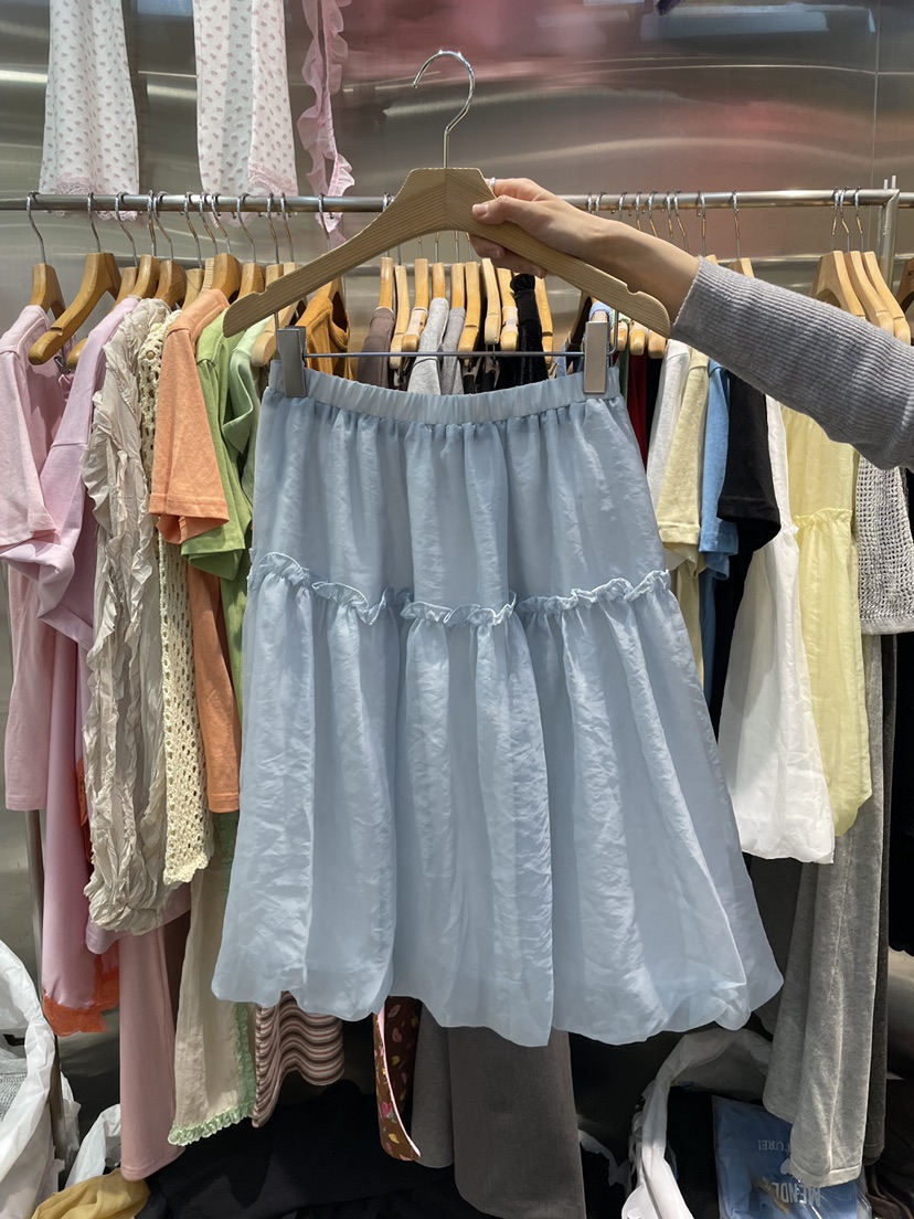 MENDL S韓國東大門直郵女裝新款休閑熱賣半身裙中短裙緞面MENDL S半身裙/中短裙圖色2