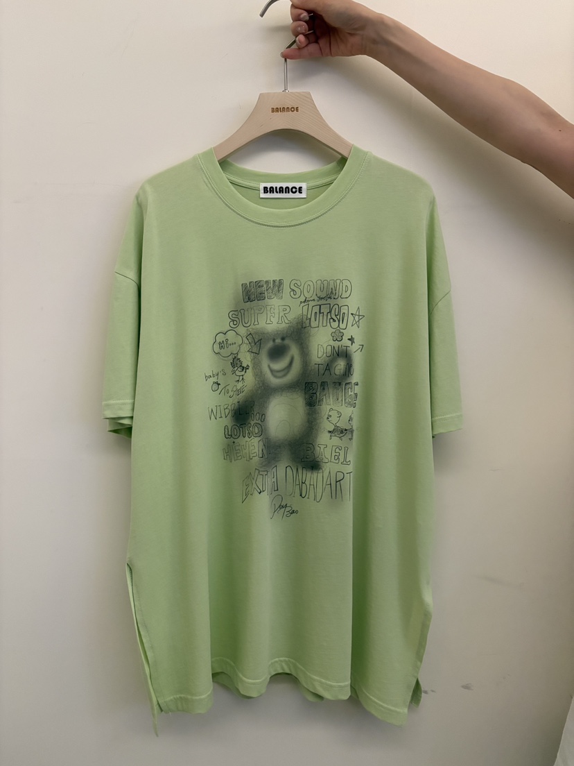 BALANCE韓國直郵實拍女士新品時尚人氣26夏季休閑推薦T恤BALANCET恤圖色2