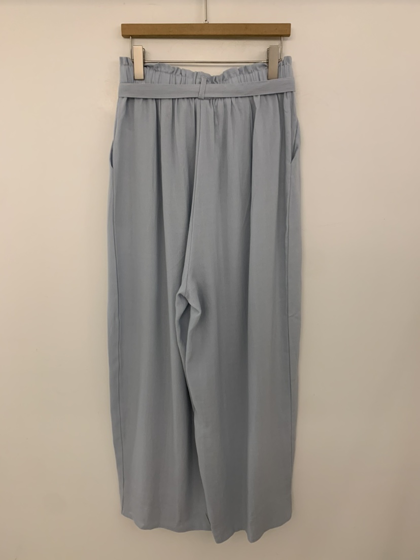 UNDER KEY韓國東大門代購女士新品熱賣休閑褲含腰帶亞麻布絲帶UNDER KEY休閑褲