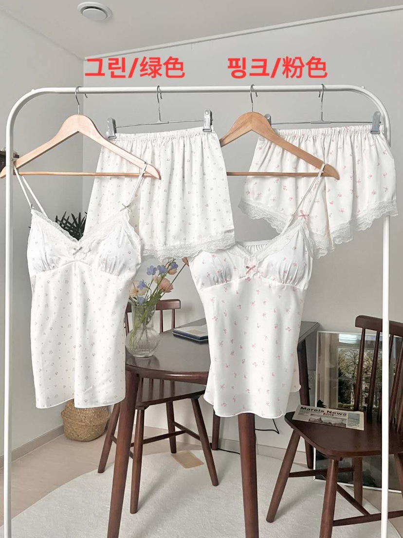 VICTORIA-P韓國代購女士新品26春夏26夏季熱賣推薦睡衣套裝VICTORIA睡衣