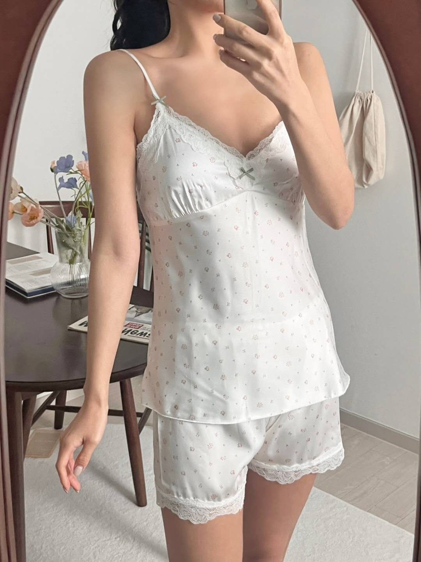 VICTORIA-P韓國代購女士新品26春夏26夏季熱賣推薦睡衣套裝VICTORIA睡衣