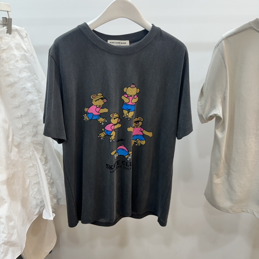 AIME HOPE MAKE/MYNAMEIS韓國直郵女裝新款休閑時尚T恤AIME HOPE MAKE/MYNAMEIST恤圖色2