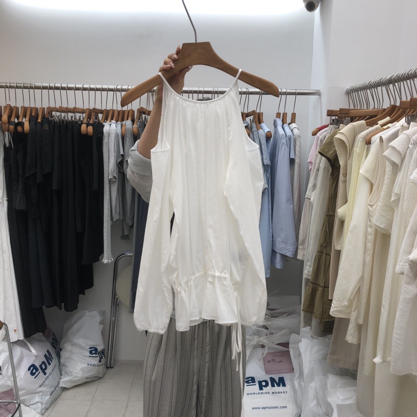 DRESS ROOM韓國東大門直郵女裝新款時尚26春夏襯衫蕾絲衫DRESS ROOM襯衫/蕾絲衫圖色1
