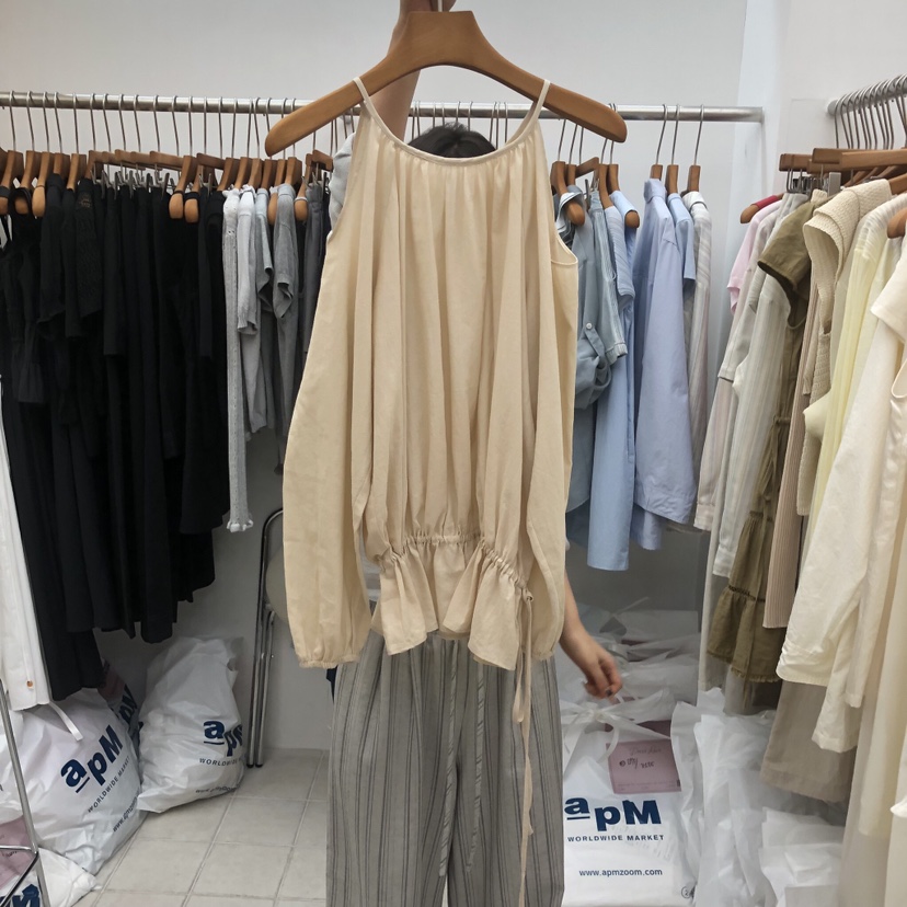 DRESS ROOM韓國東大門直郵女裝新款時尚26春夏襯衫蕾絲衫DRESS ROOM襯衫/蕾絲衫圖色2