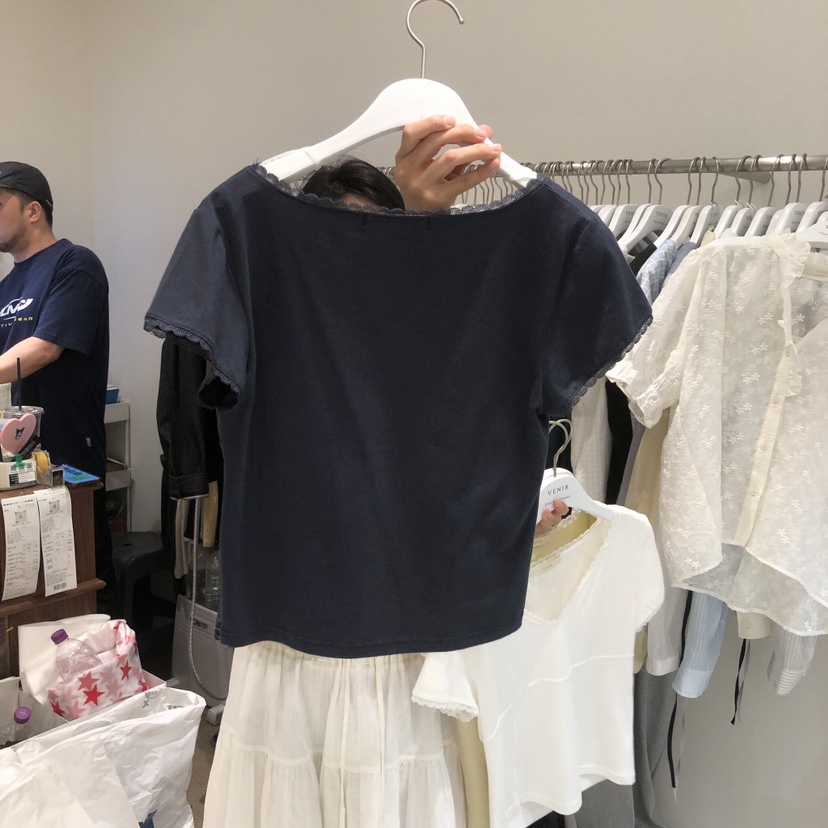VENIR-a韓國東大門代購女裝新品推薦26夏季人氣熱賣休閑T恤VENIR-aT恤