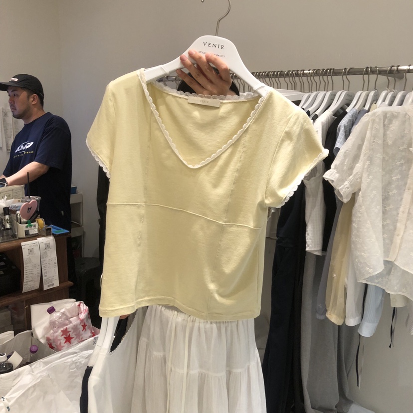 VENIR-a韓國東大門代購女裝新品推薦26夏季人氣熱賣休閑T恤VENIR-aT恤圖色1