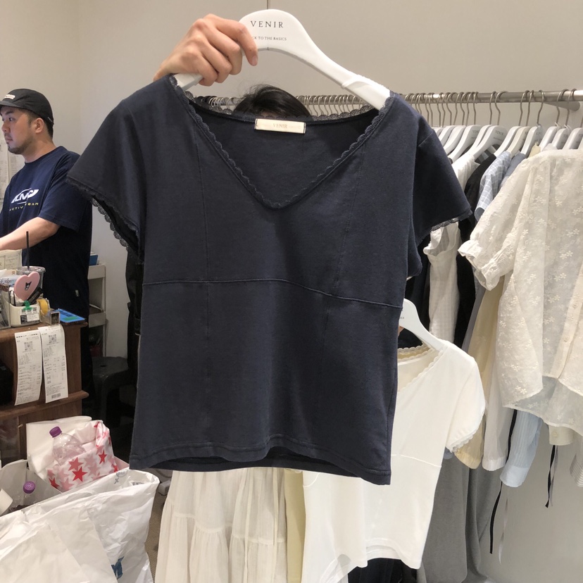 VENIR-a韓國東大門代購女裝新品推薦26夏季人氣熱賣休閑T恤VENIR-aT恤圖色2