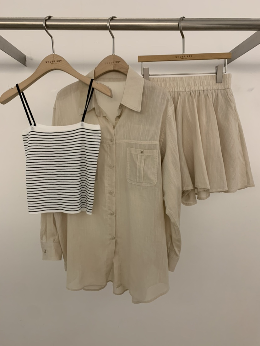 UNDER KEY東大門實拍韓國女士新品熱賣職業26夏季推薦套裝UNDER KEY套裝圖色1