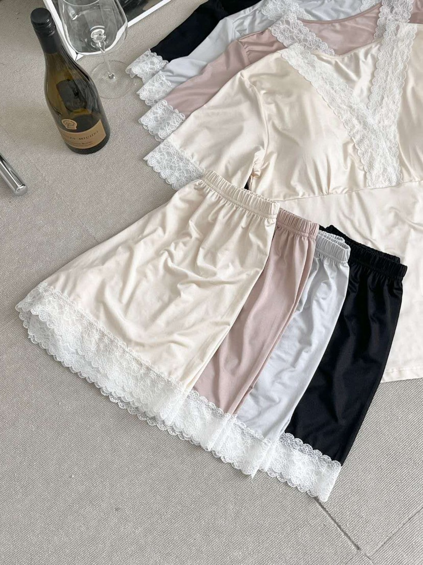 VICTORIA-P韓國直郵女士新品26春夏26夏季休閑時尚睡衣套裝VICTORIA睡衣