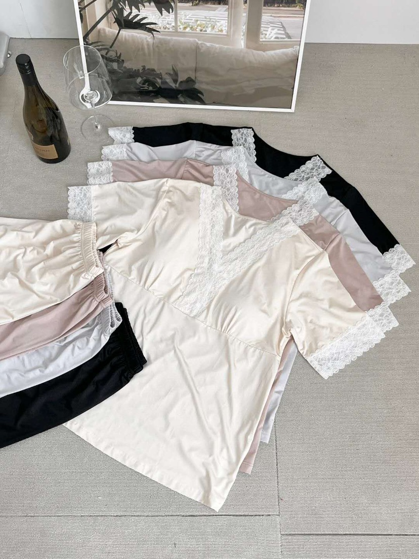 VICTORIA-P韓國直郵女士新品26春夏26夏季休閑時尚睡衣套裝VICTORIA睡衣