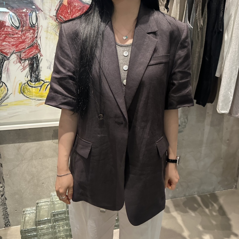 LAMAGIEPIE/LAMAGIE GREY韓國東大門代購女士新品時尚夾克LAMAGIEPIE/LAMAGIE GREY夾克圖色3墨色