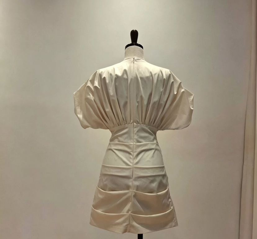 VAN NZILL韓國東大門代購女士新款26夏季熱賣連衣裙V領褶裥VAN NZILL連衣裙