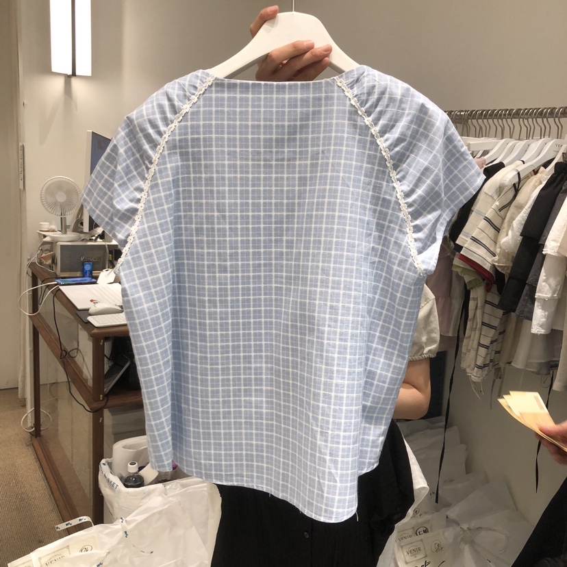 VENIR-a韓國東大門直郵女士新品熱賣推薦26春夏襯衫蕾絲衫VENIR-a襯衫/蕾絲衫
