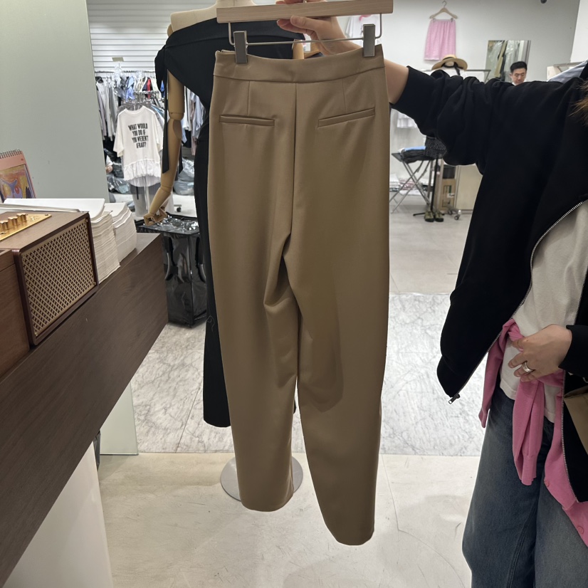 BES韓國直郵女裝新品26春夏休閑熱賣時尚26夏季休閑褲褶裥BES SEOUL休閑褲