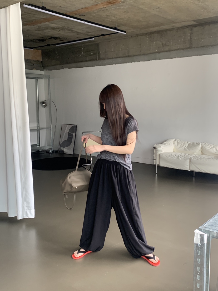 LOGARDEN韓國直郵實拍女裝新品26夏季推薦26春夏職業休閑褲LO GARDEN休閑褲
