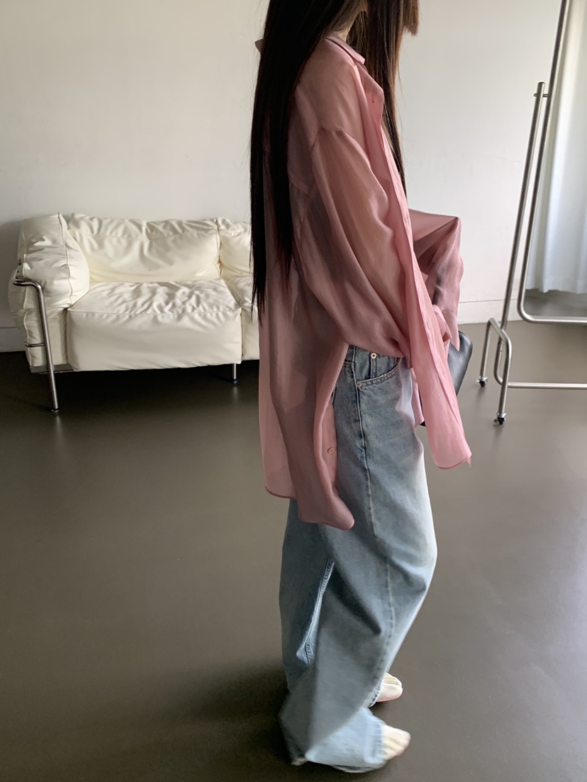 LOGARDEN韓國東大門直郵女裝新款休閑26春夏推薦襯衫蕾絲衫LO GARDEN襯衫/蕾絲衫