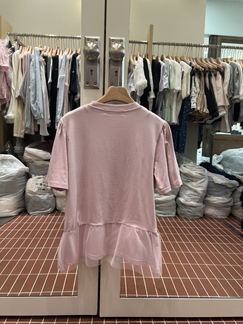 BE&amp;BE韓國直郵女裝新品人氣26春夏推薦時尚T恤假兩件BE&beT恤