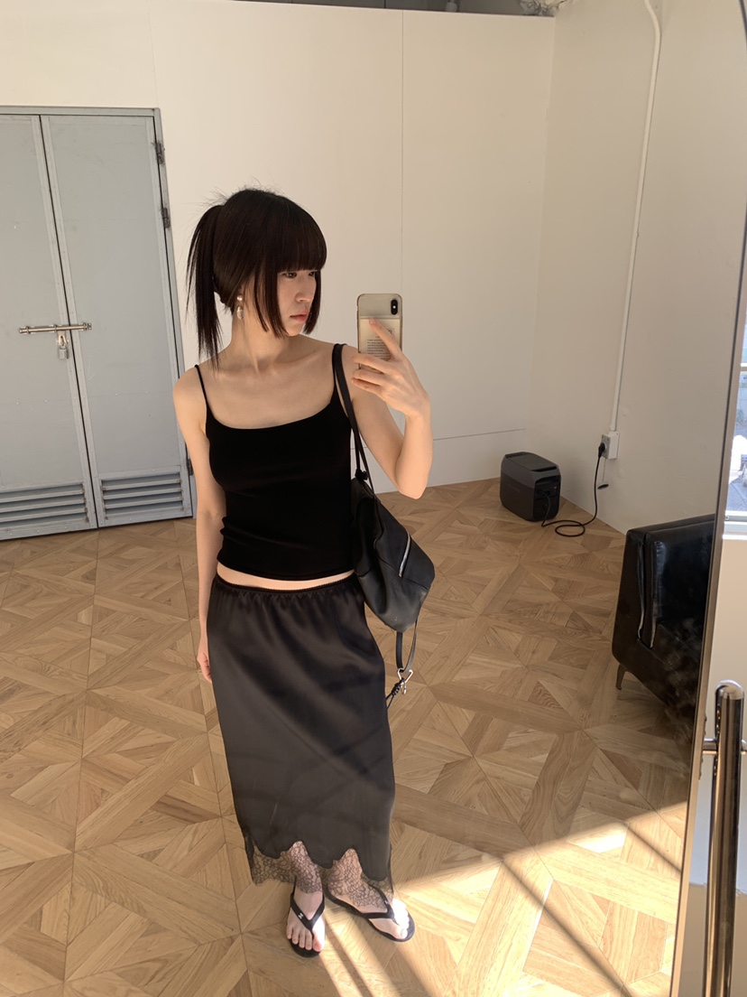 LOGARDEN韓國代購女士新款推薦26夏季26春夏時尚吊帶背心LO GARDEN吊帶/背心