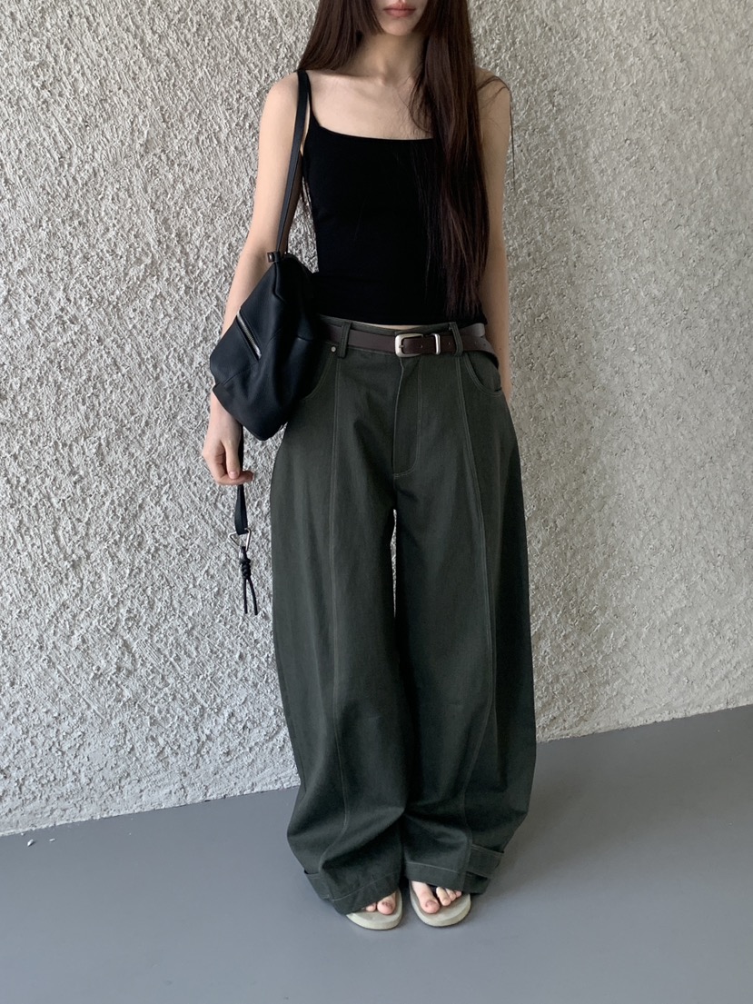 LOGARDEN韓國代購女士新款推薦26夏季26春夏時尚吊帶背心LO GARDEN吊帶/背心