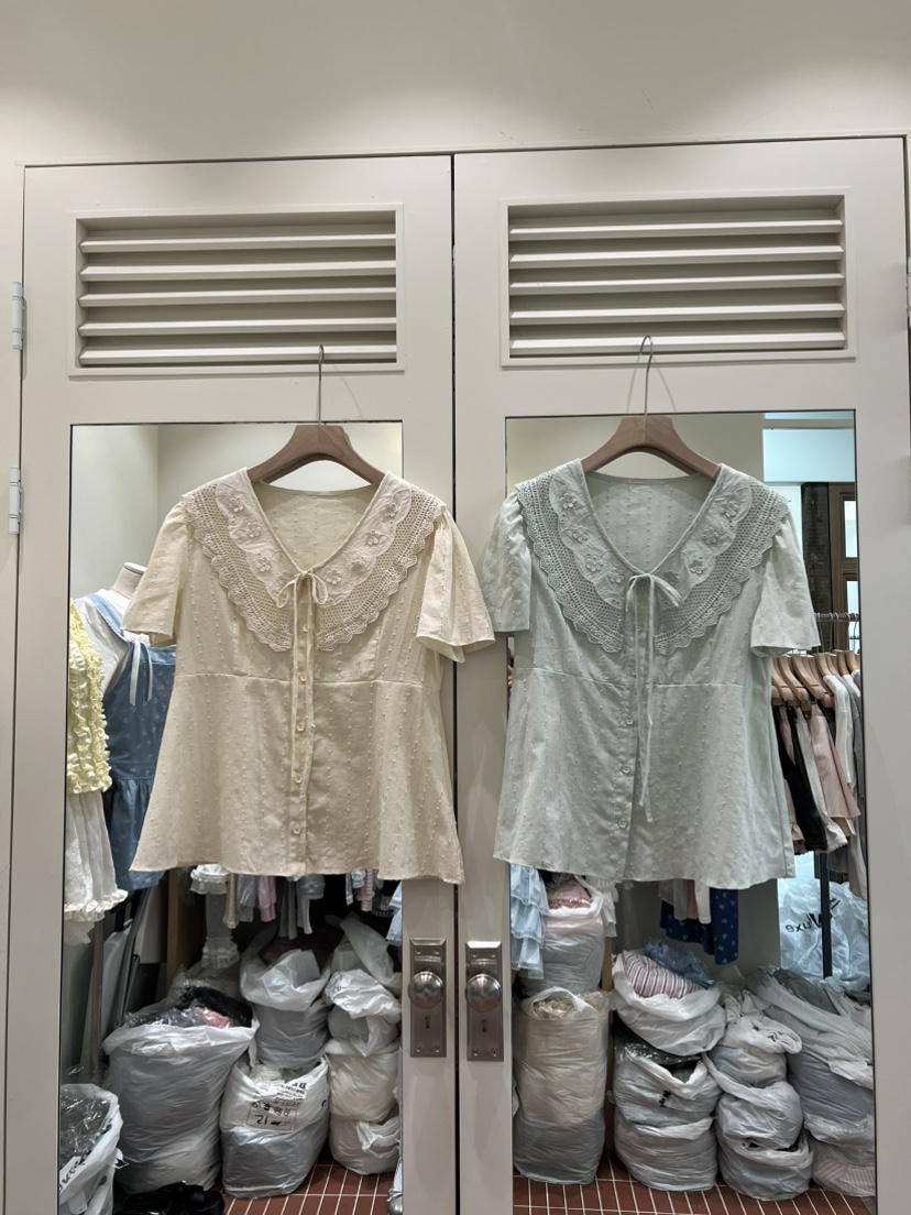 BE&amp;BE韓國直郵女士新款推薦休閑熱賣26夏季襯衫蕾絲衫BE&be襯衫/蕾絲衫