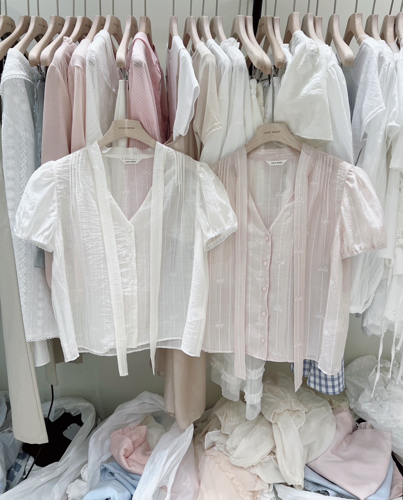 LOVE ROSIE韓國直郵女裝新品人氣26夏季時尚職業襯衫蕾絲衫LOVE ROSIE襯衫/蕾絲衫