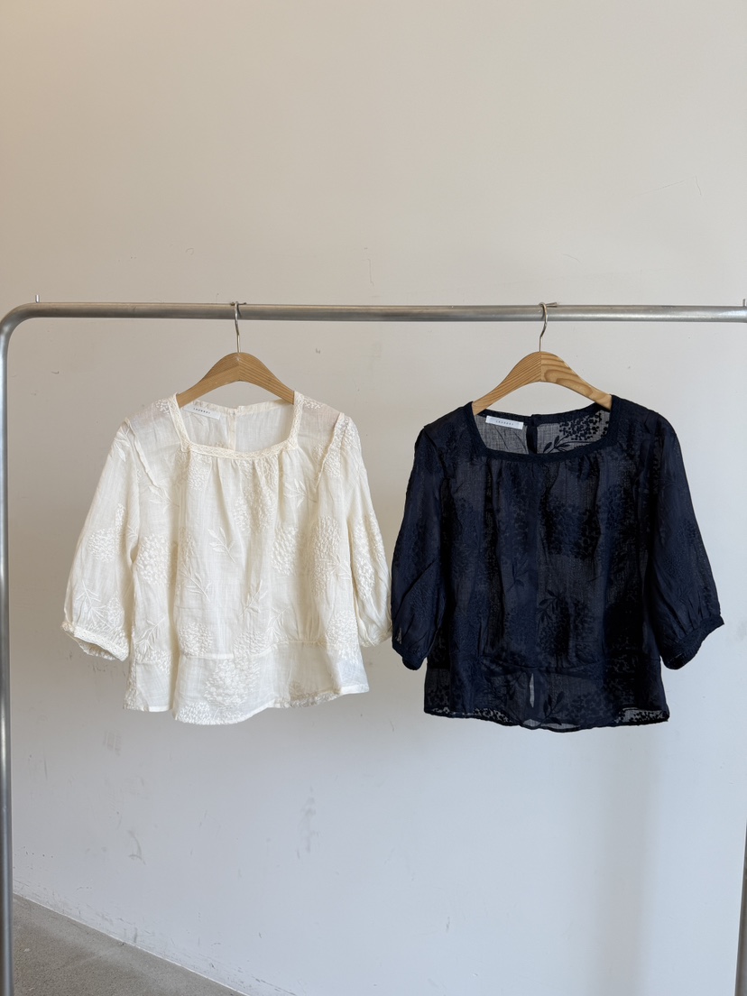 LAUNDRY韓國代購女裝新款推薦熱賣職業26夏季襯衫蕾絲衫刺繡LAUNDRY襯衫/蕾絲衫