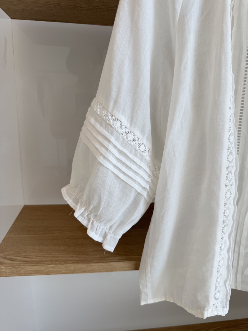 LAUNDRY韓國代購女士新品熱賣時尚人氣襯衫蕾絲衫蕾絲褶裥LAUNDRY襯衫/蕾絲衫