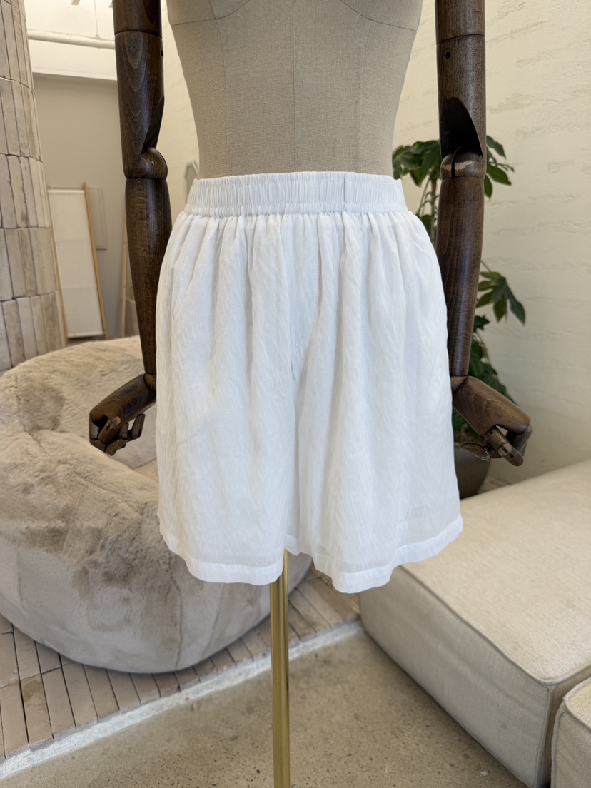 LAUNDRY韓國東大門直郵女士新款人氣職業26春夏短褲人造絲條紋LAUNDRY短褲