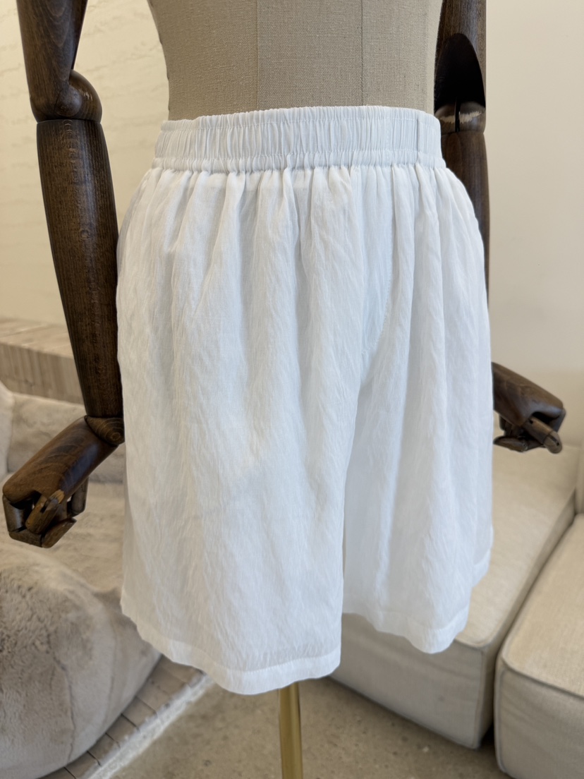 LAUNDRY韓國東大門直郵女士新款人氣職業26春夏短褲人造絲條紋LAUNDRY短褲