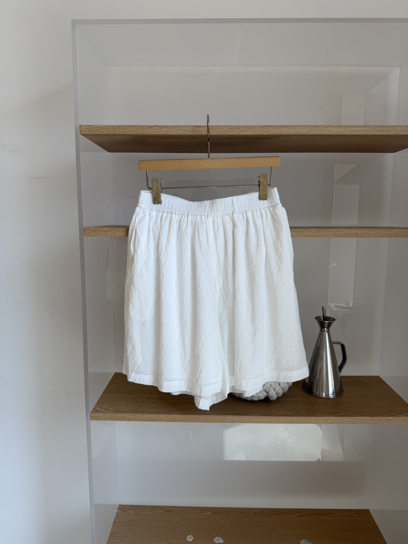 LAUNDRY韓國東大門直郵女士新款人氣職業26春夏短褲人造絲條紋LAUNDRY短褲圖色2