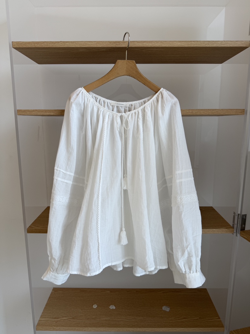 LAUNDRY韓國直郵實拍女裝新品人氣熱賣休閑襯衫蕾絲衫蕾絲LAUNDRY襯衫/蕾絲衫圖色1