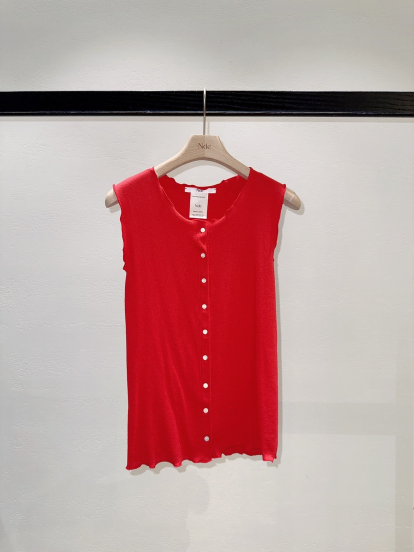 NDE韓國直郵女裝新品26春夏推薦熱賣職業休閑吊帶背心羅紋BOHEME_NDE吊帶/背心圖色2