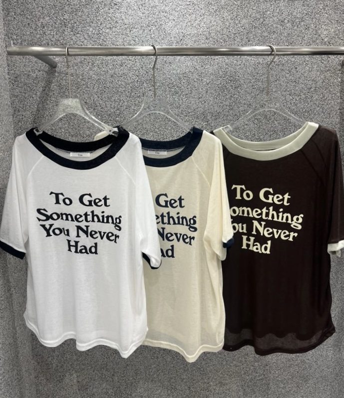 UNA/THE MAY韓國直郵女士新品26春夏時尚休閑職業T恤撞色THEMAY/UNAT恤圖色2左二色