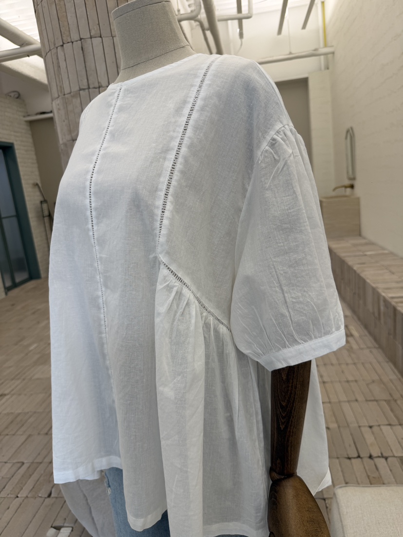 LAUNDRY韓國直郵女士新品人氣推薦時尚26春夏襯衫蕾絲衫亞麻LAUNDRY襯衫/蕾絲衫