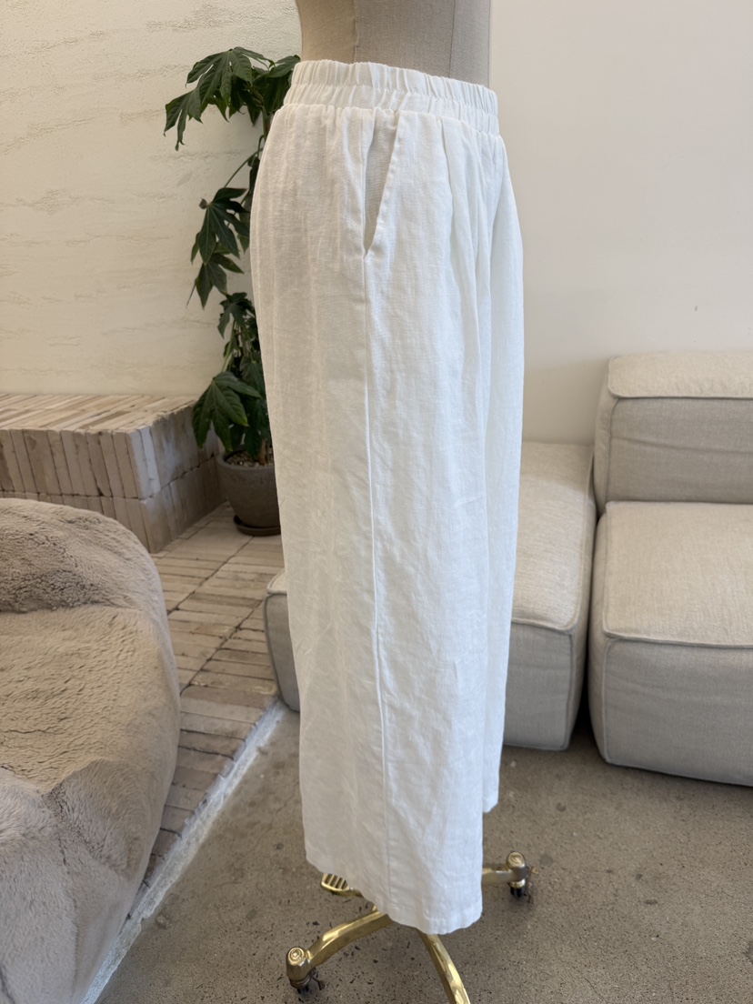 LAUNDRY韓國直郵女裝新品熱賣休閑推薦人氣休閑褲闊腿褲亞麻LAUNDRY休閑褲