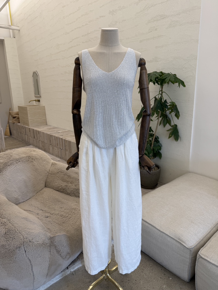 LAUNDRY韓國直郵女裝新品熱賣休閑推薦人氣休閑褲闊腿褲亞麻LAUNDRY休閑褲