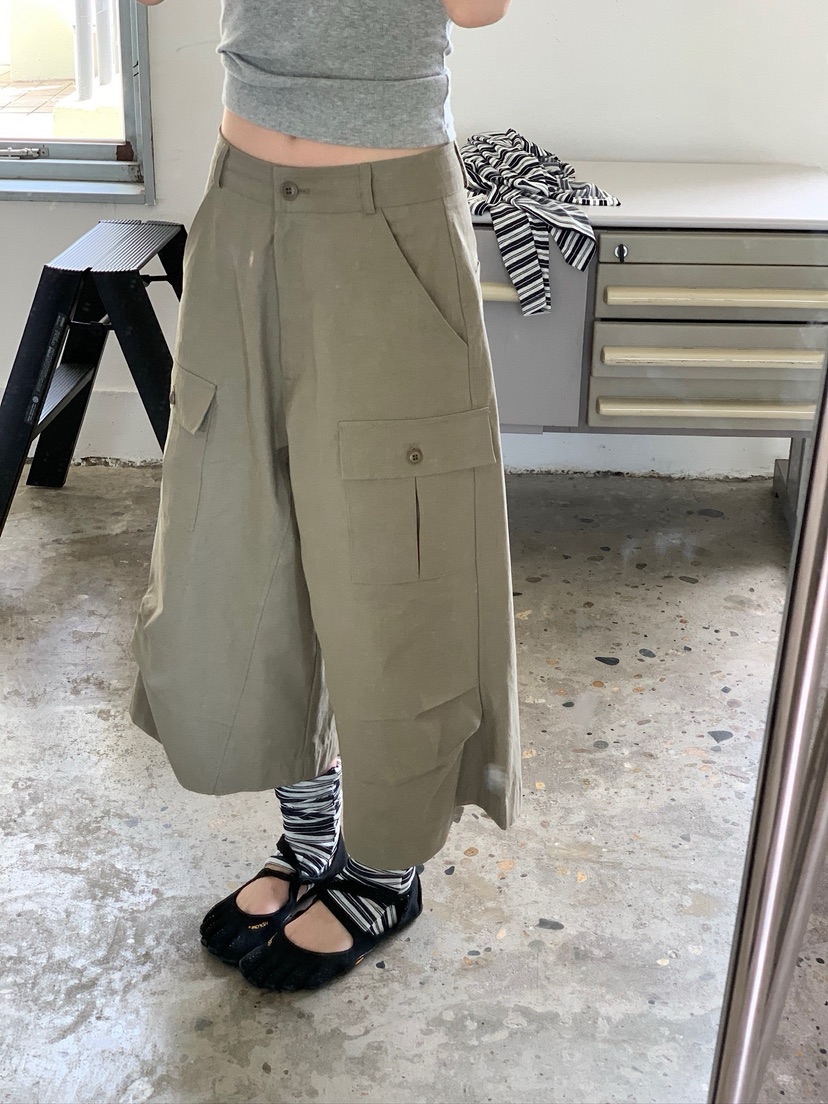 UNBOUND韓國東大門直郵女士新款推薦26春夏人氣休閑褲口袋UNBOUND休閑褲