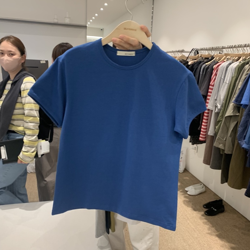SELF SERVICE東大門實拍韓國女裝新品26夏季熱賣職業T恤SELF SERVICET恤圖色1