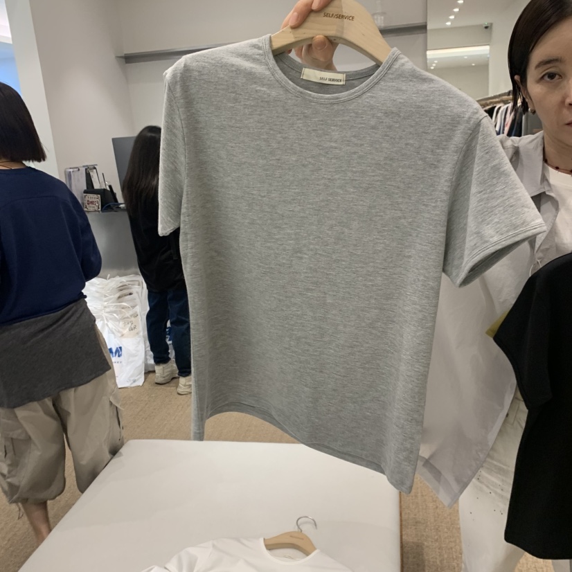 SELF SERVICE東大門實拍韓國女裝新品26夏季熱賣職業T恤SELF SERVICET恤圖色2