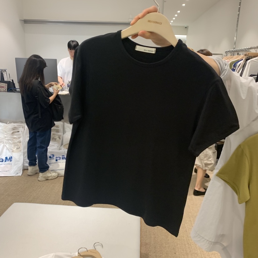SELF SERVICE東大門實拍韓國女裝新品26夏季熱賣職業T恤SELF SERVICET恤圖色3
