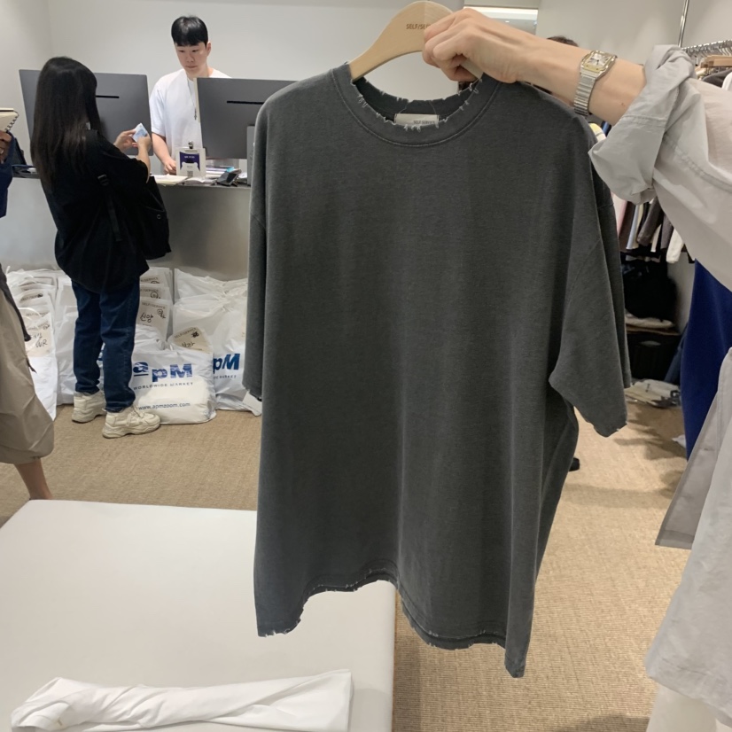 SELF SERVICE韓國代購女裝新品休閑26春夏時尚26夏季T恤SELF SERVICET恤圖色2