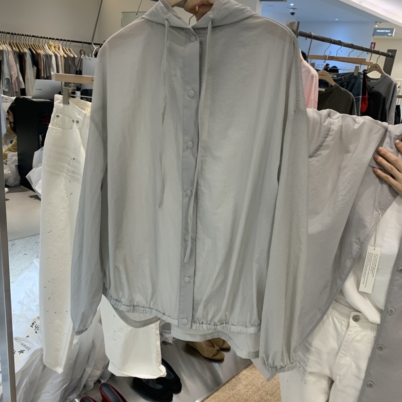 SELF SERVICE韓國直郵女士新品26夏季襯衫蕾絲衫連帽衫尼龍SELF SERVICE襯衫/蕾絲衫圖色1